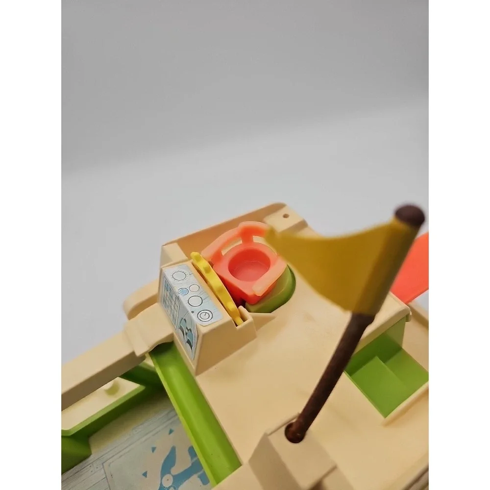 Vintage 1972 Fisher Price Little People Houseboat Happy House Boat Toy #985‎